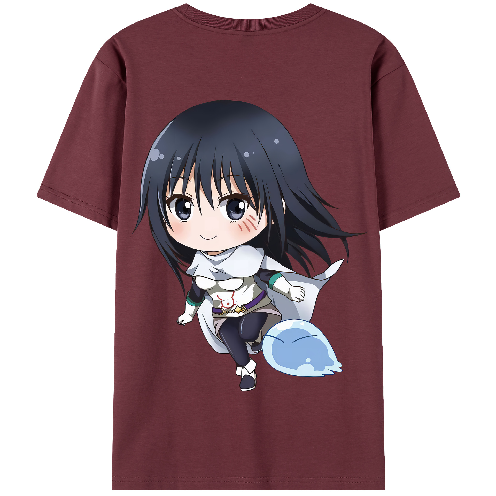 （画像用） 転スラ Regarding Reincarnated to Slime 綿100％半袖Tシャツ（背面プリント）